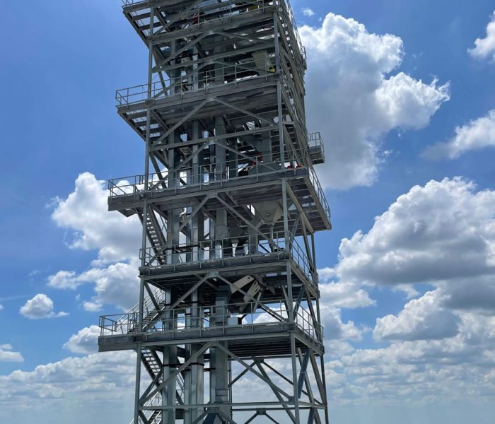 structural steel tower